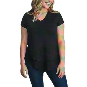 Latched Mama V-Neck Boyfriend Nursing Tee Size Large